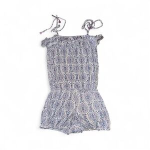 Eberjey Blue and White Kids Romper